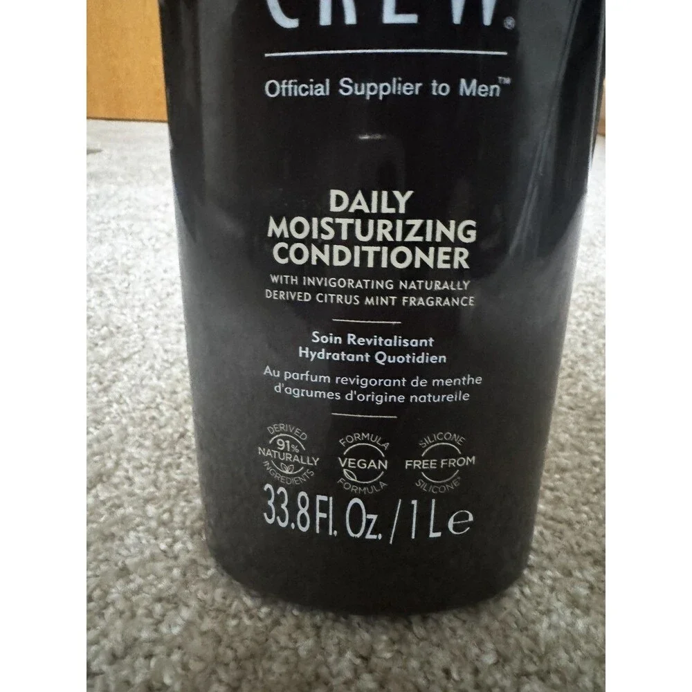 New American Crew Daily Moisturizing Conditioner 33.8 oz | Men’s Hair | Hydrate